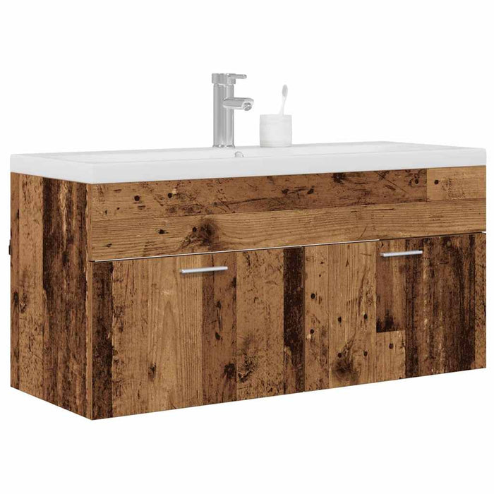 Dulap de Baie Lemn Vechi 100 x 38,5 x 46 cm Lemn compozit - WALTI WALTI