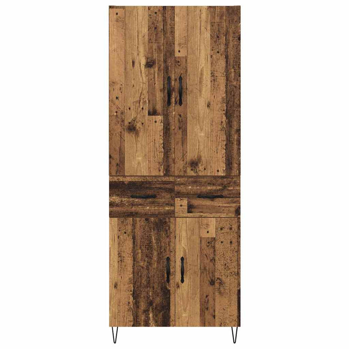Bufet cu sertar 2 pcs Lemn vechi Lemn tehnic și sticlă - WALTI WALTI