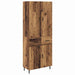 Bufet Lemn Vechi 69,5 x 34 x 180 cm Lemn Stratificat și Sticlă - WALTI WALTI
