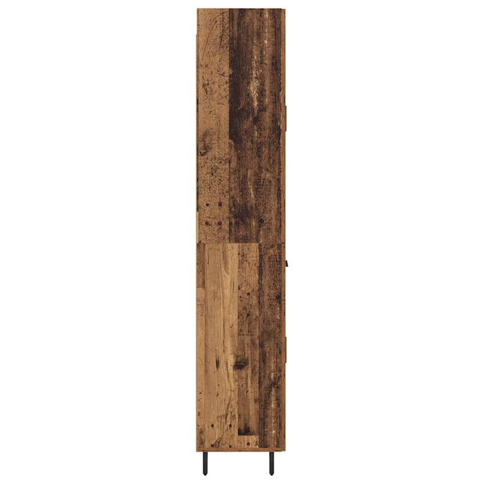 Bufet Lemn Vechi 69,5 x 34 x 180 cm Lemn Stratificat și Sticlă - WALTI WALTI