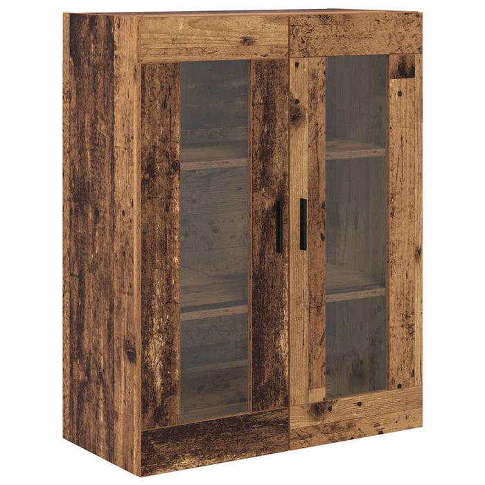 Bufet cu sertar 2 pcs Lemn Vechi Lemn Stratificat și Sticlă - WALTI WALTI