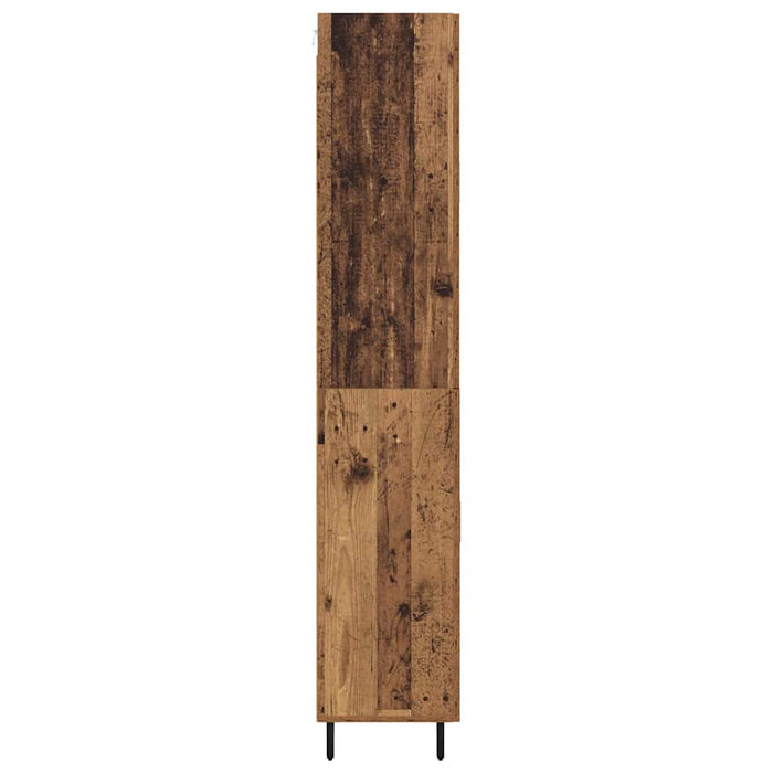 Bufet cu sertar 2 pcs Lemn Vechi Lemn Stratificat și Sticlă - WALTI WALTI