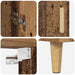 Bufet Lemn Vechi 69,5 x 34 x 180 cm Lemn compozit - WALTI WALTI