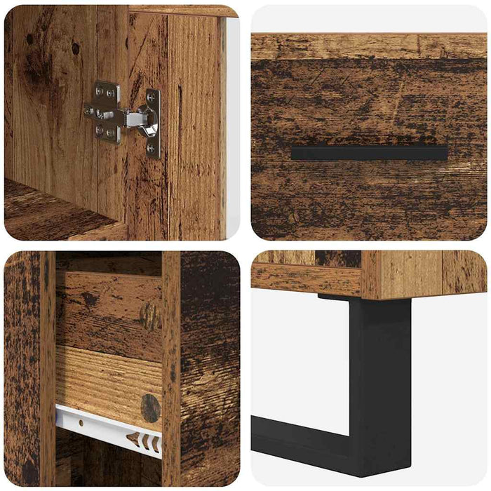 Bufet Lemn Vechi 34,5 x 34 x 180 cm Lemn compozit - WALTI WALTI