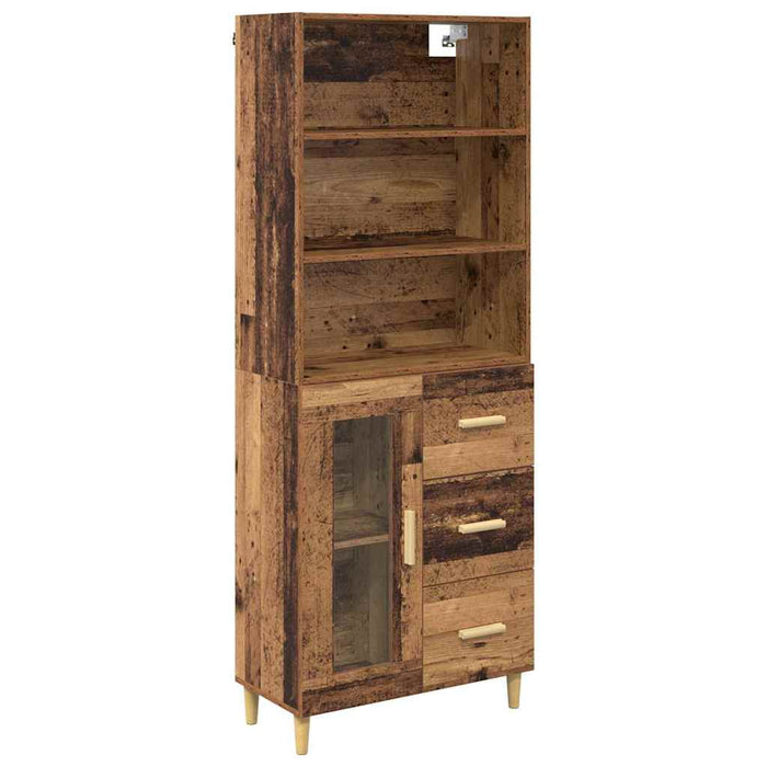 Bufet Pe perete Lemn vechi 69,5 x 34 x 180 cm Lemn compozit - WALTI WALTI