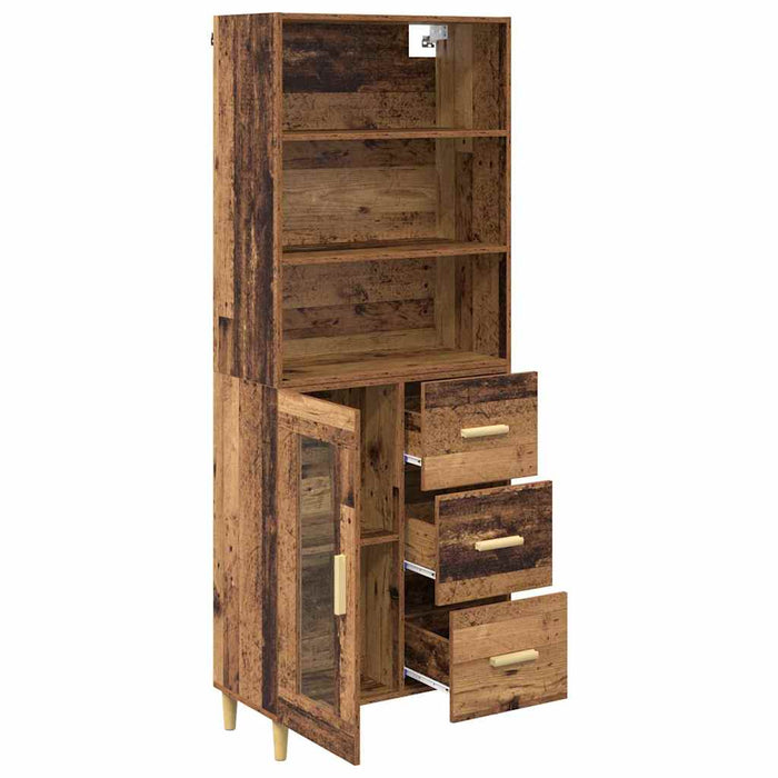 Bufet Pe perete Lemn vechi 69,5 x 34 x 180 cm Lemn compozit - WALTI WALTI