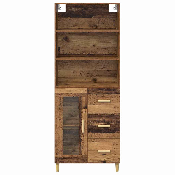 Bufet Pe perete Lemn vechi 69,5 x 34 x 180 cm Lemn compozit - WALTI WALTI