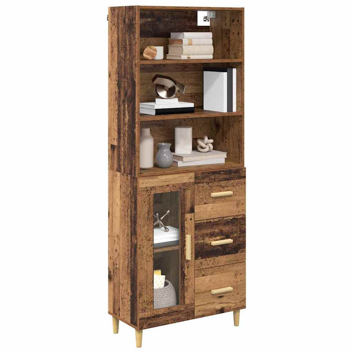 Bufet Pe perete Lemn vechi 69,5 x 34 x 180 cm Lemn compozit - WALTI WALTI