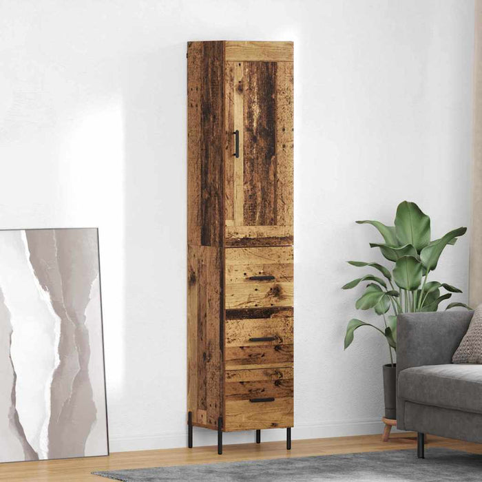Bufet cu sertar Lemn Vechi 34,5 x 34 x 180 cm Lemn compozit - WALTI WALTI
