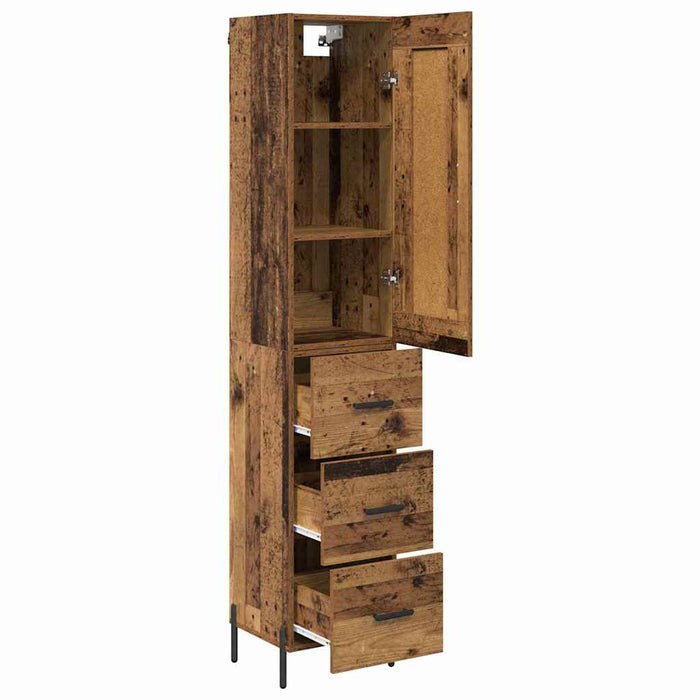 Bufet cu sertar Lemn Vechi 34,5 x 34 x 180 cm Lemn compozit - WALTI WALTI
