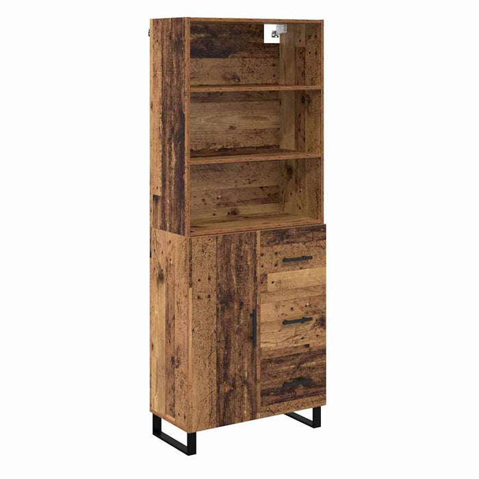 Bufet cu sertar 2 pcs Lemn vechi Lemn compozit - WALTI WALTI
