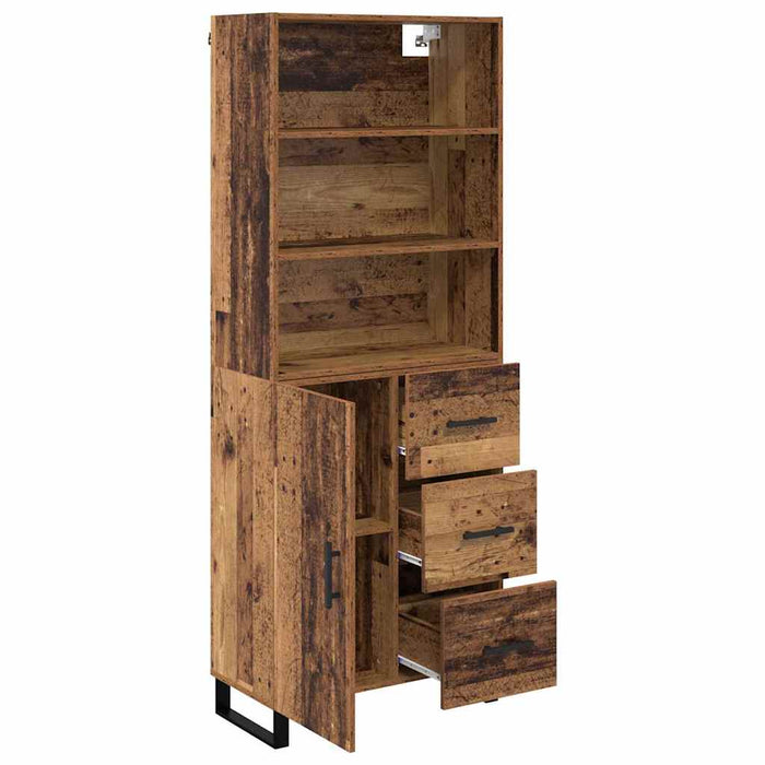 Bufet cu sertar 2 pcs Lemn vechi Lemn compozit - WALTI WALTI