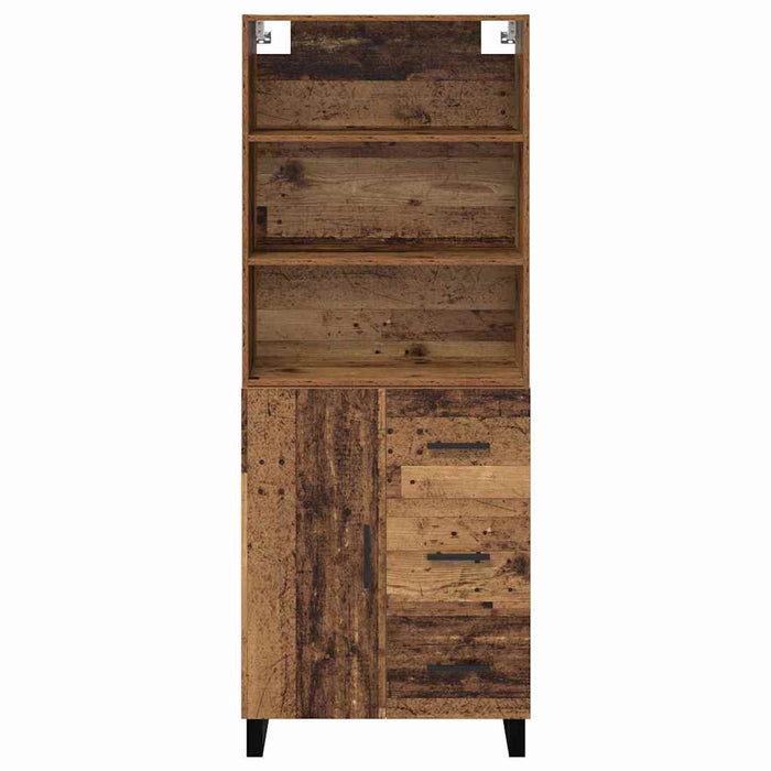 Bufet cu sertar 2 pcs Lemn vechi Lemn compozit - WALTI WALTI
