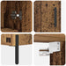 Bufet Pe perete Lemn Vechi 69,5 x 34 x 180 cm Lemn compozit - WALTI WALTI