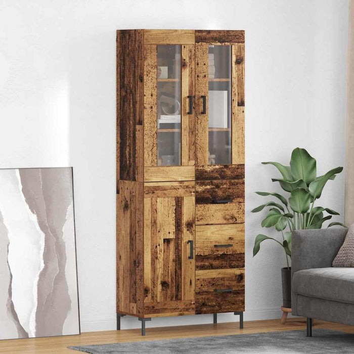 Bufet cu sertar 2 pcs Lemn vechi Lemn compozit - WALTI WALTI
