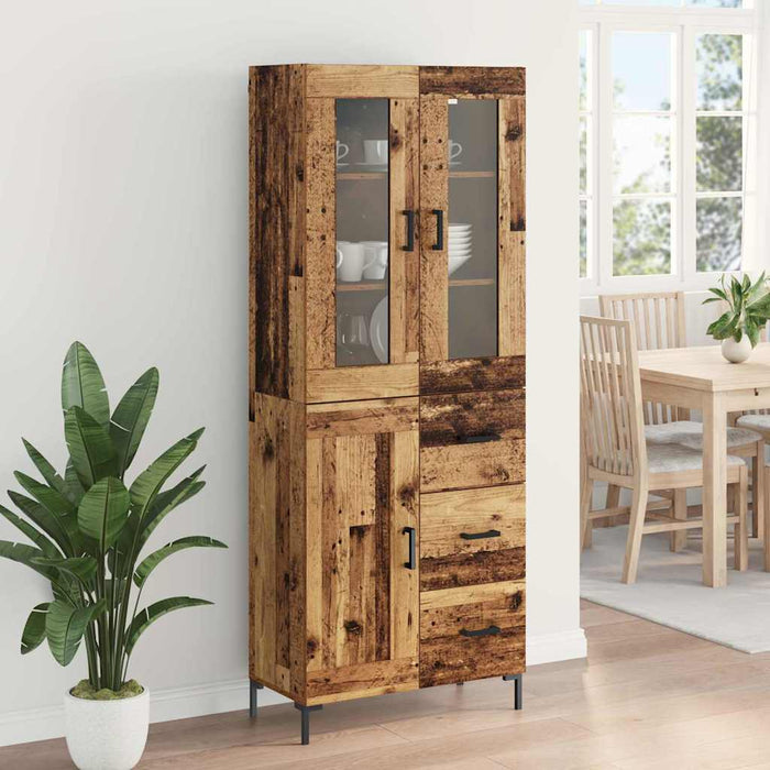 Bufet cu sertar 2 pcs Lemn vechi Lemn compozit - WALTI WALTI