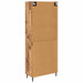 Bufet Lemn Vechi 69,5 x 34 x 180 cm Lemn Stratificat și Sticlă - WALTI WALTI
