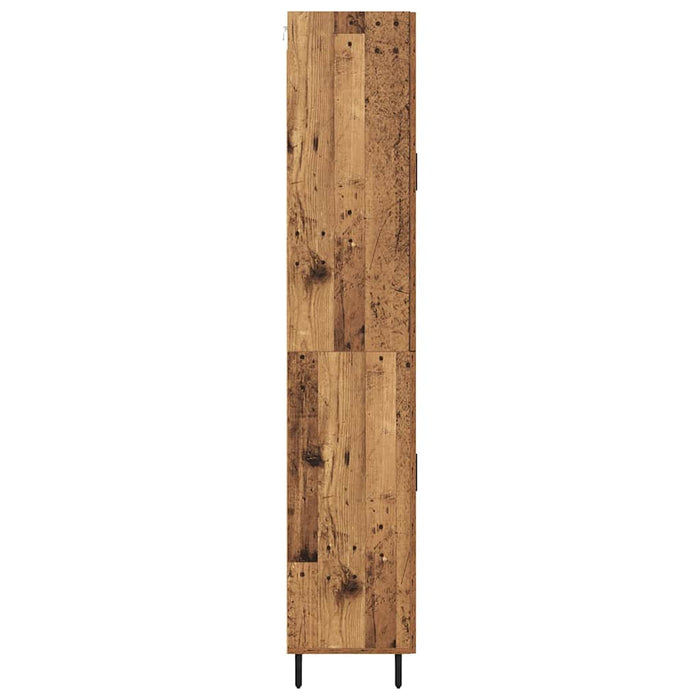 Bufet Lemn Vechi 69,5 x 34 x 180 cm Lemn Stratificat și Sticlă - WALTI WALTI