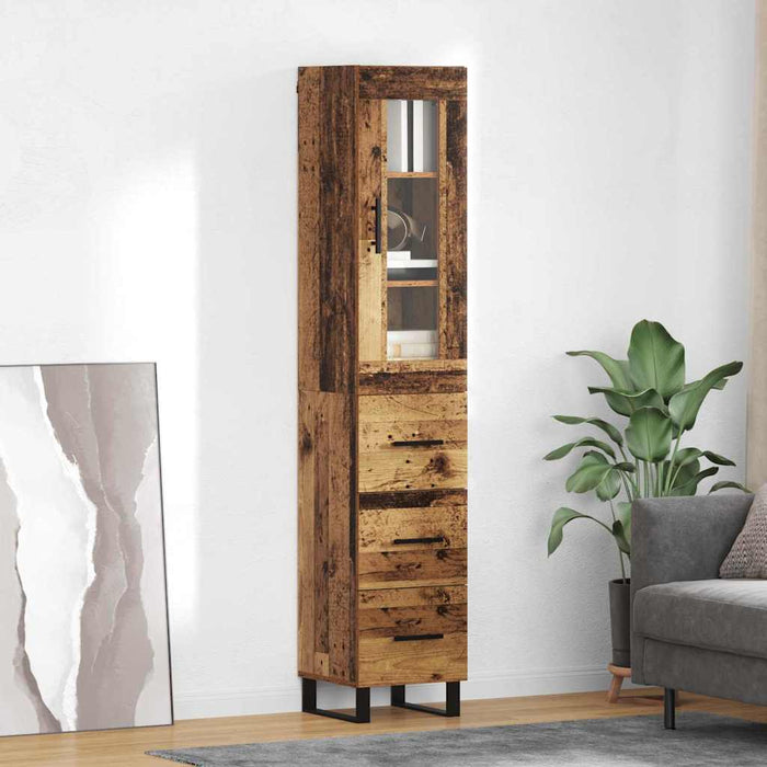Bufet cu sertar Lemn Vechi 69,5 x 34 x 180 cm Lemn compozit - WALTI WALTI