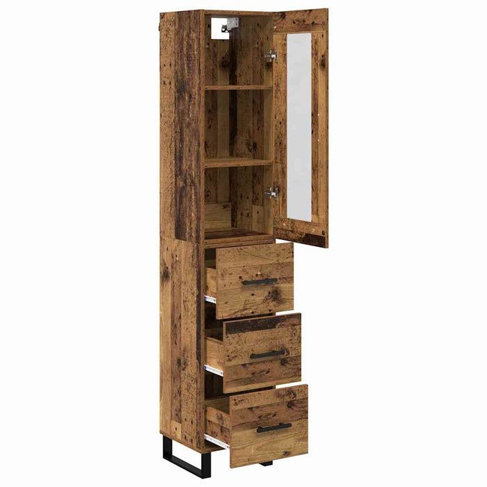 Bufet cu sertar Lemn Vechi 69,5 x 34 x 180 cm Lemn compozit - WALTI WALTI