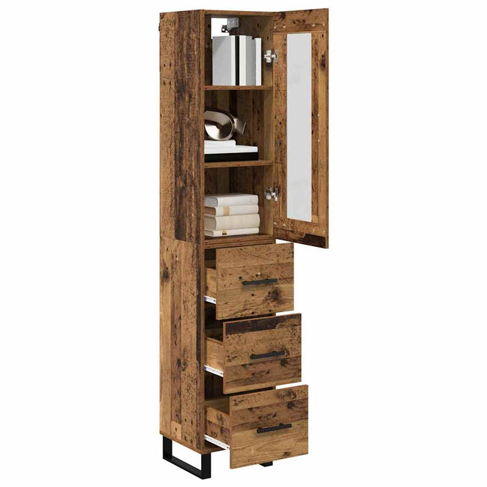 Bufet cu sertar Lemn Vechi 69,5 x 34 x 180 cm Lemn compozit - WALTI WALTI