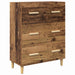 Bufet Lemn Vechi 69,5 x 34 x 180 cm Lemn Stratificat și Sticlă - WALTI WALTI