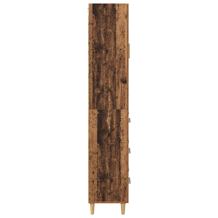 Bufet Lemn Vechi 69,5 x 34 x 180 cm Lemn Stratificat și Sticlă - WALTI WALTI