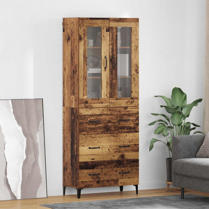Bufet Pe perete Lemn Vechi 69,5 x 34 x 180 cm Lemn compozit - WALTI WALTI
