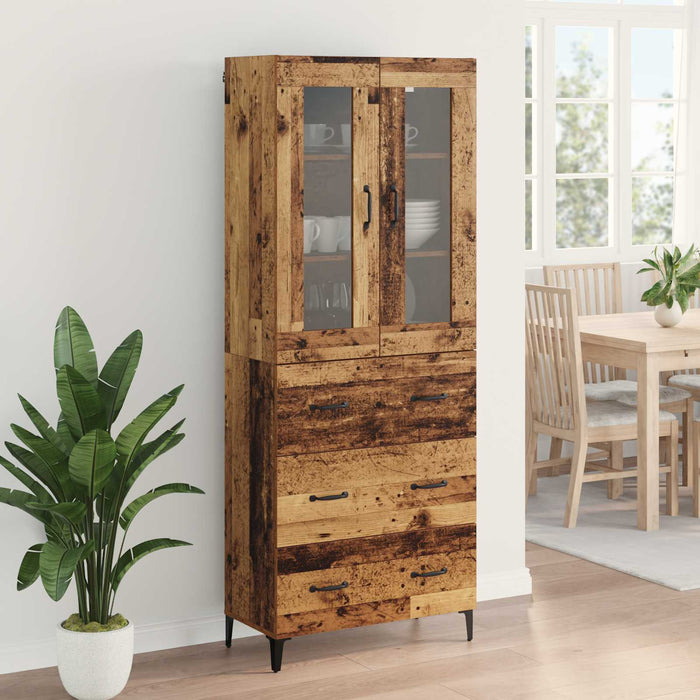 Bufet Pe perete Lemn Vechi 69,5 x 34 x 180 cm Lemn compozit - WALTI WALTI