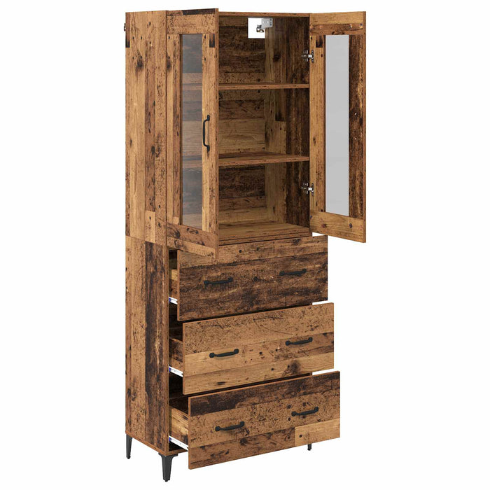 Bufet Pe perete Lemn Vechi 69,5 x 34 x 180 cm Lemn compozit - WALTI WALTI