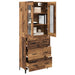 Bufet Pe perete Lemn Vechi 69,5 x 34 x 180 cm Lemn compozit - WALTI WALTI