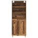 Bufet Lemn Vechi 69,5 x 34 x 180 cm Lemn Stratificat și Sticlă - WALTI WALTI