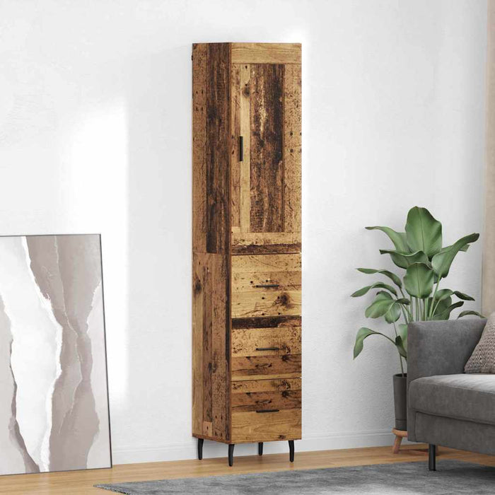 Bufet cu sertar Lemn Vechi 34,5 x 34 x 180 cm Lemn compozit - WALTI WALTI