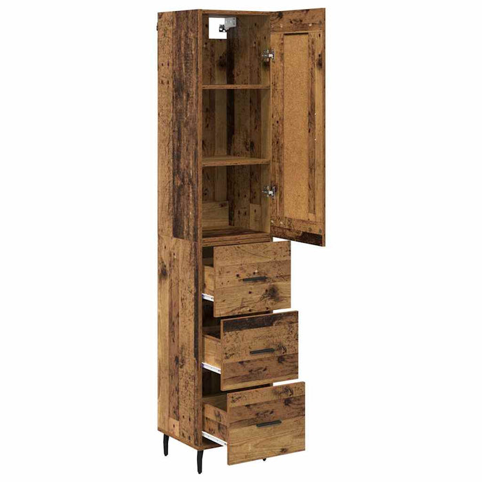 Bufet cu sertar Lemn Vechi 34,5 x 34 x 180 cm Lemn compozit - WALTI WALTI