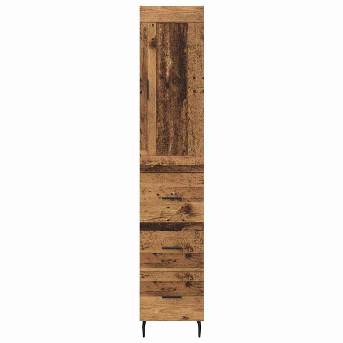 Bufet cu sertar Lemn Vechi 34,5 x 34 x 180 cm Lemn compozit - WALTI WALTI