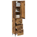 Bufet cu sertar Lemn Vechi 34,5 x 34 x 180 cm Lemn compozit - WALTI WALTI