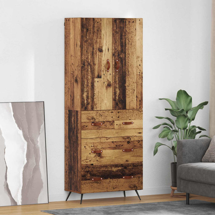 Bufet Pe perete Lemn Vechi 69,5 x 34 x 180 cm Lemn compozit - WALTI WALTI