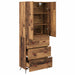 Bufet Pe perete Lemn Vechi 69,5 x 34 x 180 cm Lemn compozit - WALTI WALTI