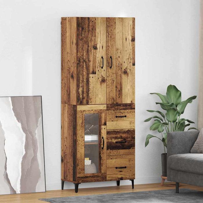 Bufet Pe perete cu sertar Lemn Vechi 69,5 x 34 x 180 cm Lemn compozit - WALTI WALTI