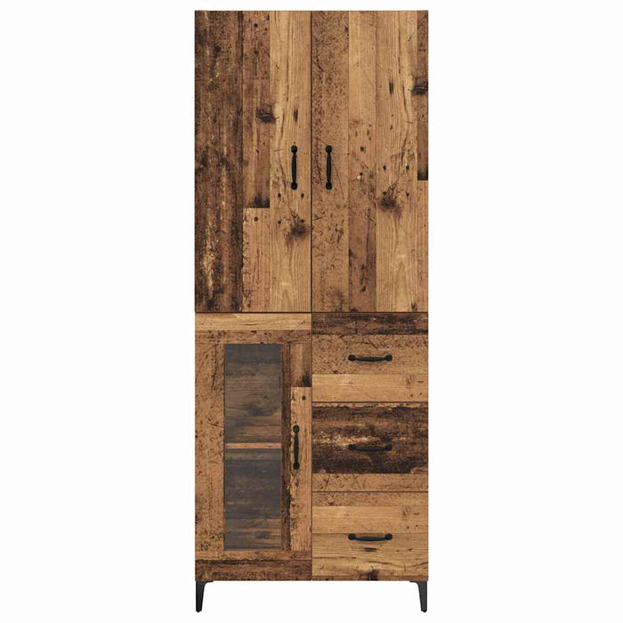 Bufet Pe perete cu sertar Lemn Vechi 69,5 x 34 x 180 cm Lemn compozit - WALTI WALTI