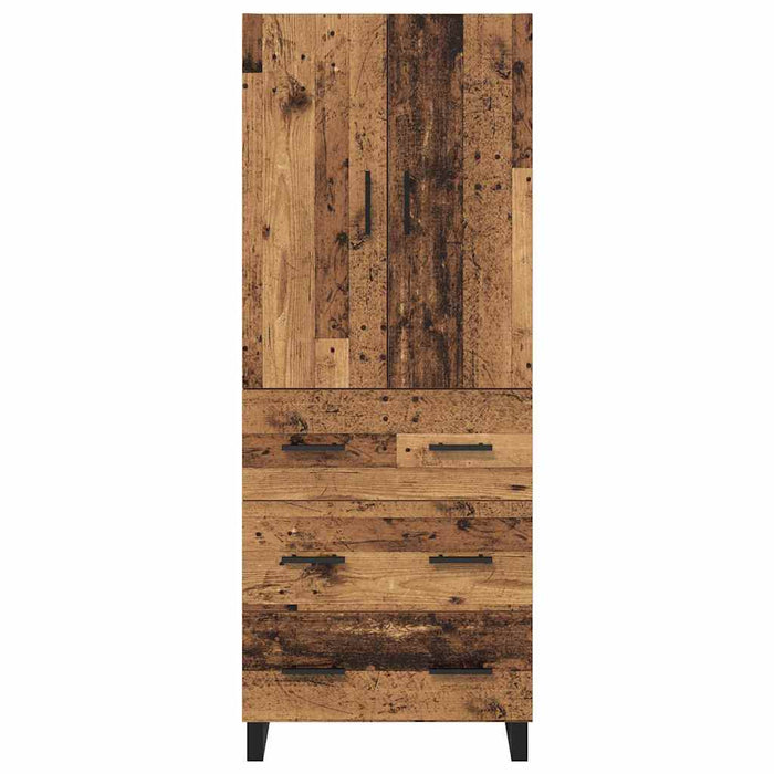 Bufet cu sertar 2 pcs Lemn Vechi Lemn Stratificat și Sticlă - WALTI WALTI