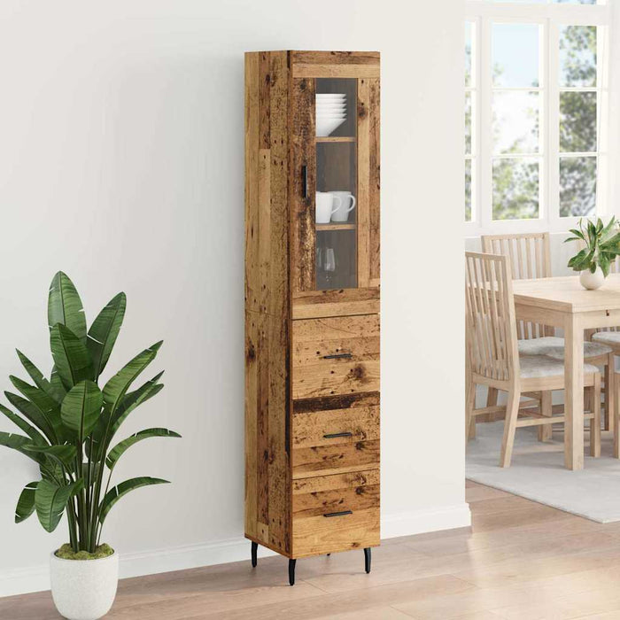 Bufet cu sertar Lemn Vechi 34,5 x 34 x 180 cm Lemn compozit - WALTI WALTI