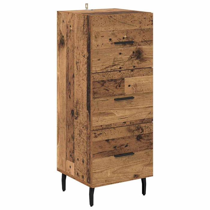 Bufet cu sertar Lemn Vechi 34,5 x 34 x 180 cm Lemn compozit - WALTI WALTI