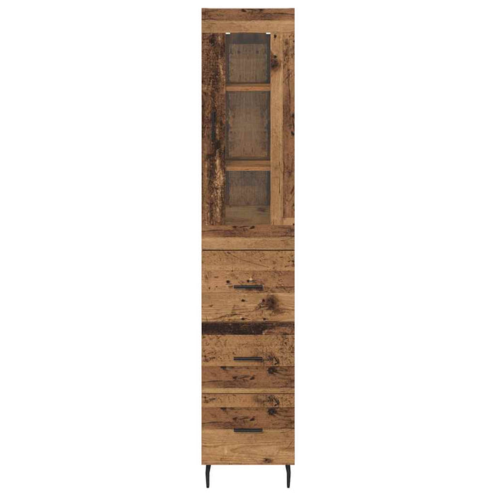 Bufet cu sertar Lemn Vechi 34,5 x 34 x 180 cm Lemn compozit - WALTI WALTI