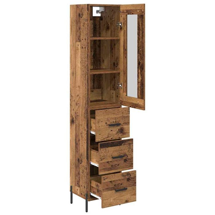 Bufet cu sertar Lemn Vechi 34,5 x 34 x 180 cm Lemn compozit - WALTI WALTI