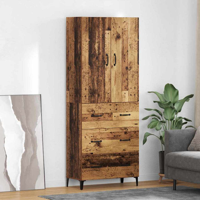 Bufet Pe perete Lemn Vechi 69,5 x 34 x 180 cm Lemn compozit - WALTI WALTI
