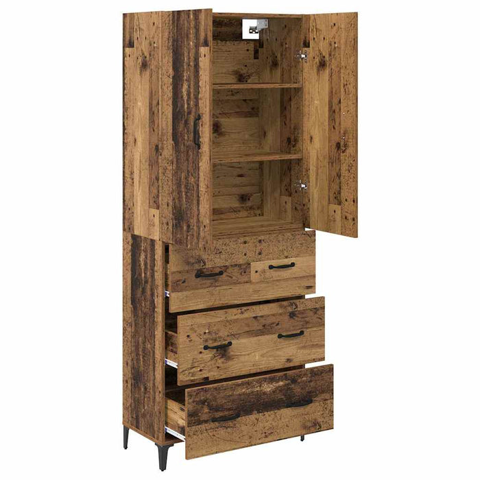 Bufet Pe perete Lemn Vechi 69,5 x 34 x 180 cm Lemn compozit - WALTI WALTI