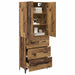 Bufet Pe perete Lemn Vechi 69,5 x 34 x 180 cm Lemn compozit - WALTI WALTI