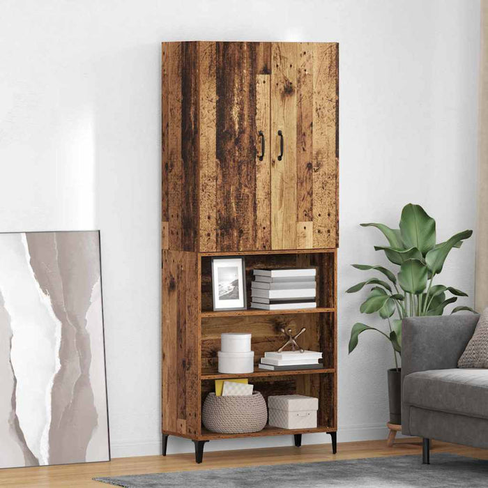Bufet Pe perete Lemn Vechi 69,5 x 34 x 180 cm Lemn compozit - WALTI WALTI