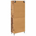 Bufet cu sertar 2 pcs Lemn Vechi Lemn Stratificat și Sticlă - WALTI WALTI
